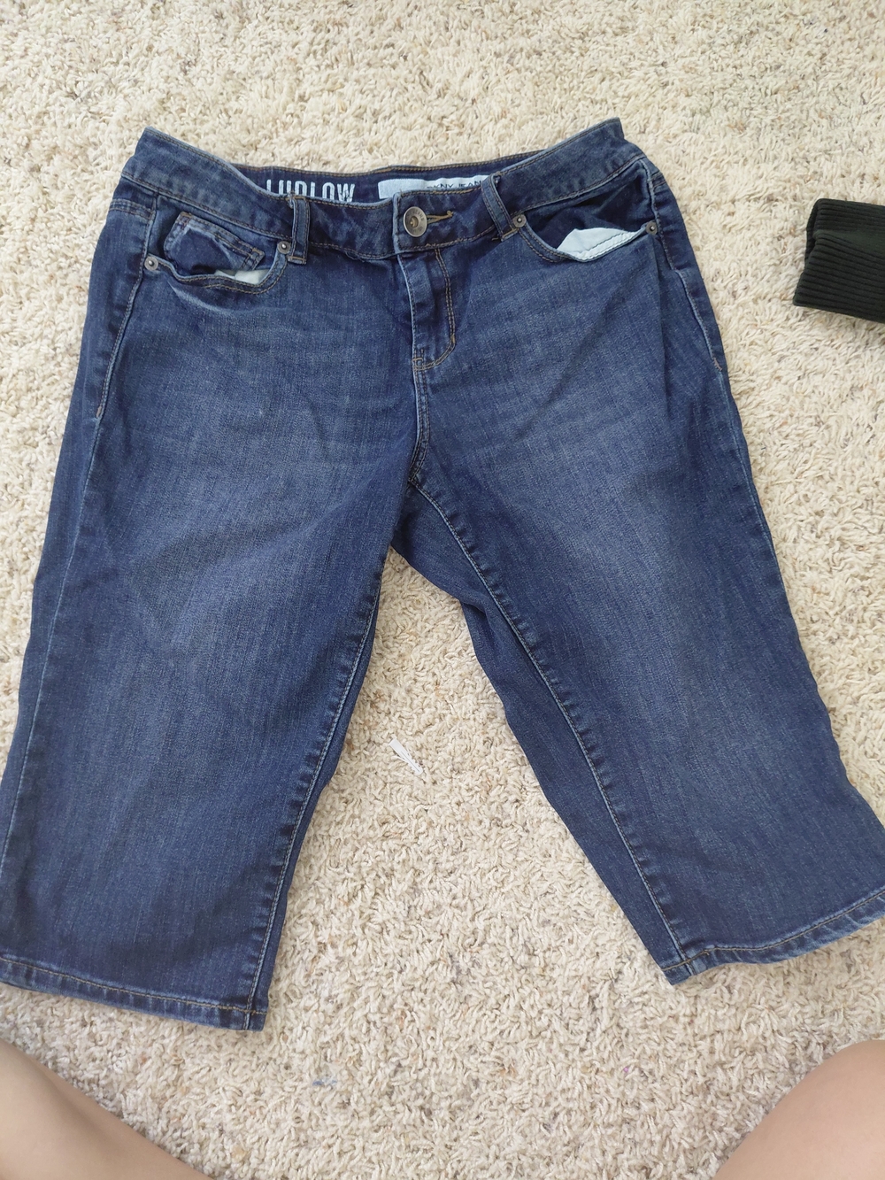 Othr Dark Blue Cropped Denim Jeans